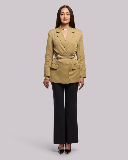 Model wearing Blaze Blazer standing straight